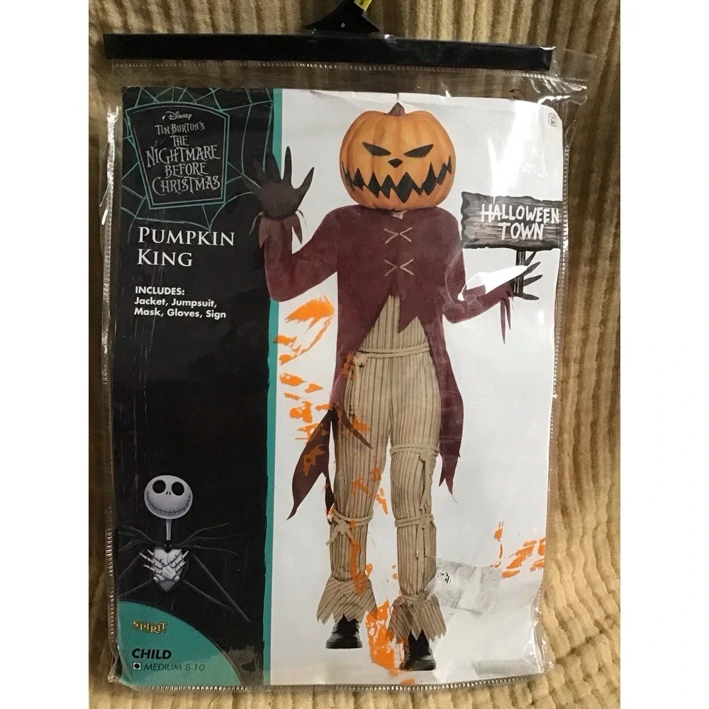 Disney's The Nightmare Before Christmas - Pumpkin King - Costume Cosplay - New - Picture 1 of 3